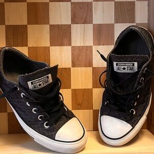 CONVERSE ALL STAR 560295F Madison Ox Almost Black/White/Black Women’s Size 8